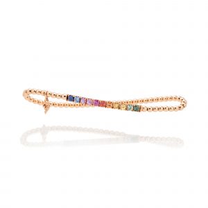 Rainbow Flexarmband mit bunten Farbverlauf